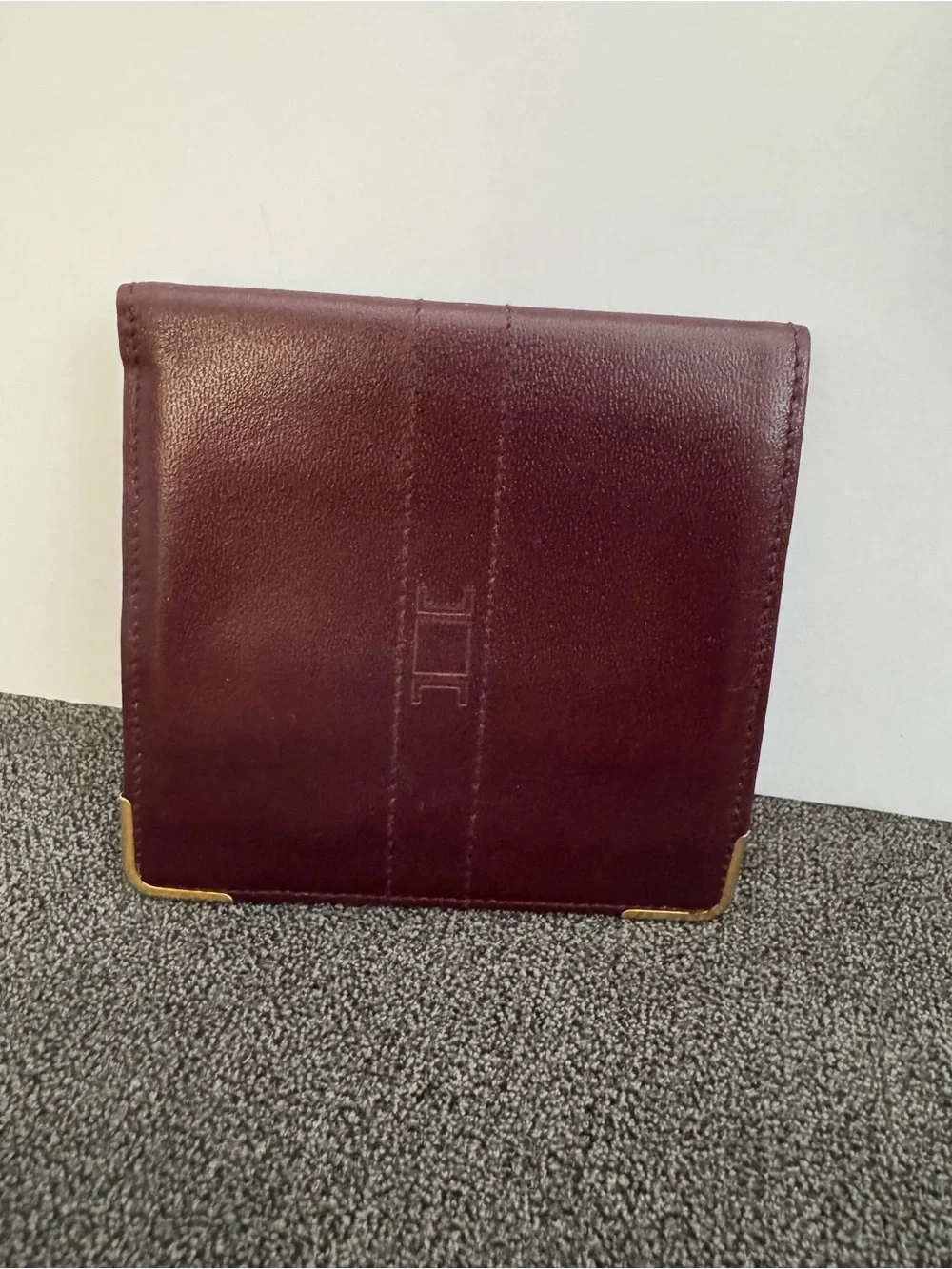 Vintage Andrélux Paris Wallet Mahogany Leather Made in France